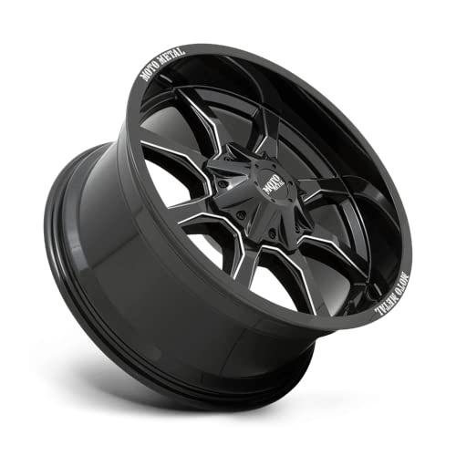 Moto Metal 17X8 MO970 6X135/5.5 G-BLK MILL SPK 00MM - MO970780673B00US