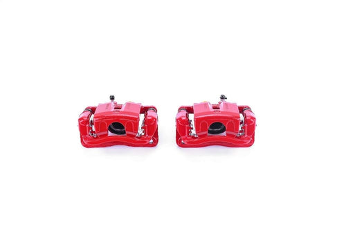 Power Stop Pair of High-Temp Red Powder Coated Rear Calipers For Hyundai Genesis 2009-2011/Hyundai Genesis 2009-2011 [Vehicle Specific]