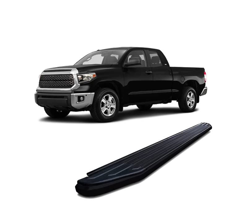 Peerless Black Horse Running Boards Compatible with 2007-2021 Toyota Tundra-PR-T685BK Black