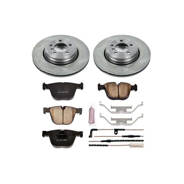 Power Stop Rear KOE2086 Replacement Brake Kit-OE Brake Rotors & Ceramic Brake Pads