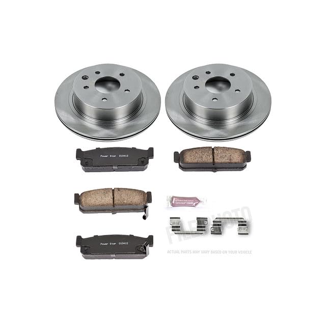 Power Stop Autospecialty KOE5032 Rear Replacement Brake Kit-OE Brake Rotors & Ceramic Brake Pads For INFINITI M45 2003-2004, INFINITI Q45 2002-2006 [Model Specific]