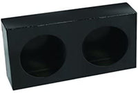 4" Round Custer MT-BOX4-2 Two Holes Black Steel Mounting Box