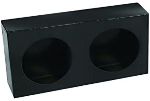 4" Round Custer MT-BOX4-2 Two Holes Black Steel Mounting Box