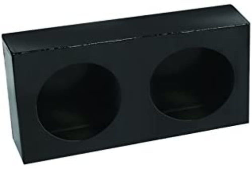 4" Round Custer MT-BOX4-2 Two Holes Black Steel Mounting Box