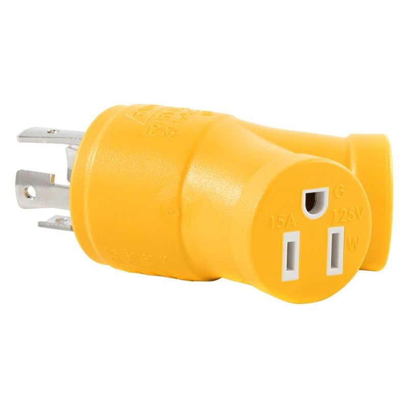 PowerGrip Camco 55438 (30M/2 x 15F) 4-Prong Generator Adapter