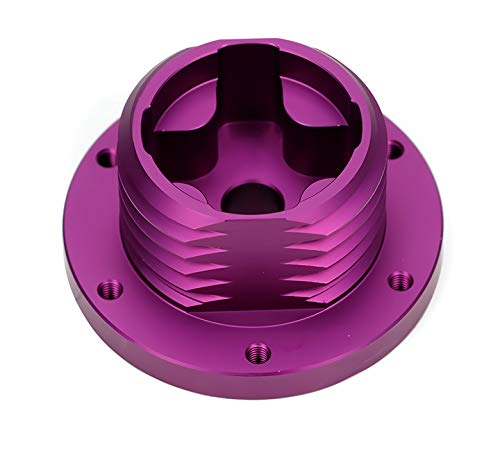 NRG Innovations Gaming Streering Wheel NRG-SRK-TMH-PP Short Hub Adapter 6x70mm Bolt Pattern Purple Body
