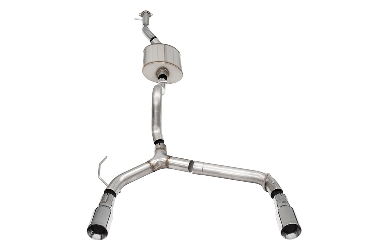 Corsa - 2.7L 4-Door 21-22 Ford Bronco Cat-Back Dual Rear Exhaust w/4in Straight-Cut Polish Tips (21210)