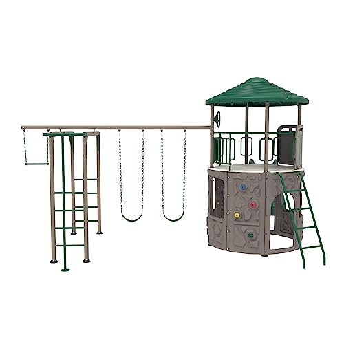 Adventure Tower Lifetime Deluxe Swing Set Playset