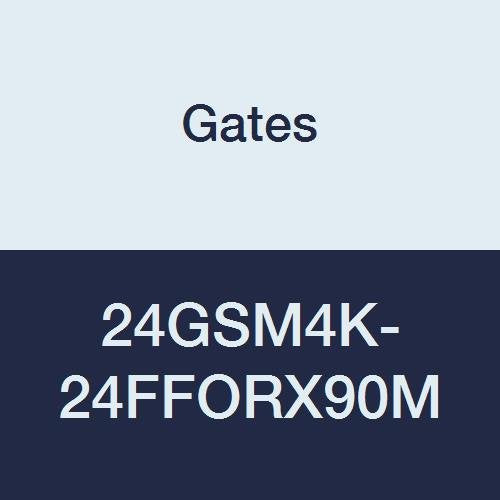 GlobalSpiral Series Gates 24GSM4K-24FFORX90M MAX Pressure Couplings, Female Flat-Face Swivel, 90 Degree Bent Tube, 1-1/2" ID