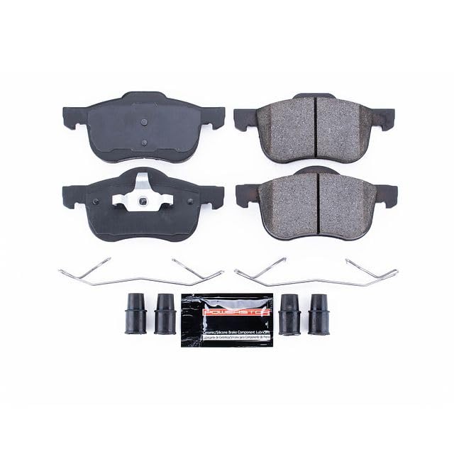 Power Stop Z23-794 Z23 Evolution Sport Carbon Fiber Infused Ceramic Brake Pads with Hardware For Volvo S60, Volvo S80, Volvo V70, Volvo XC70 [Model Specific]