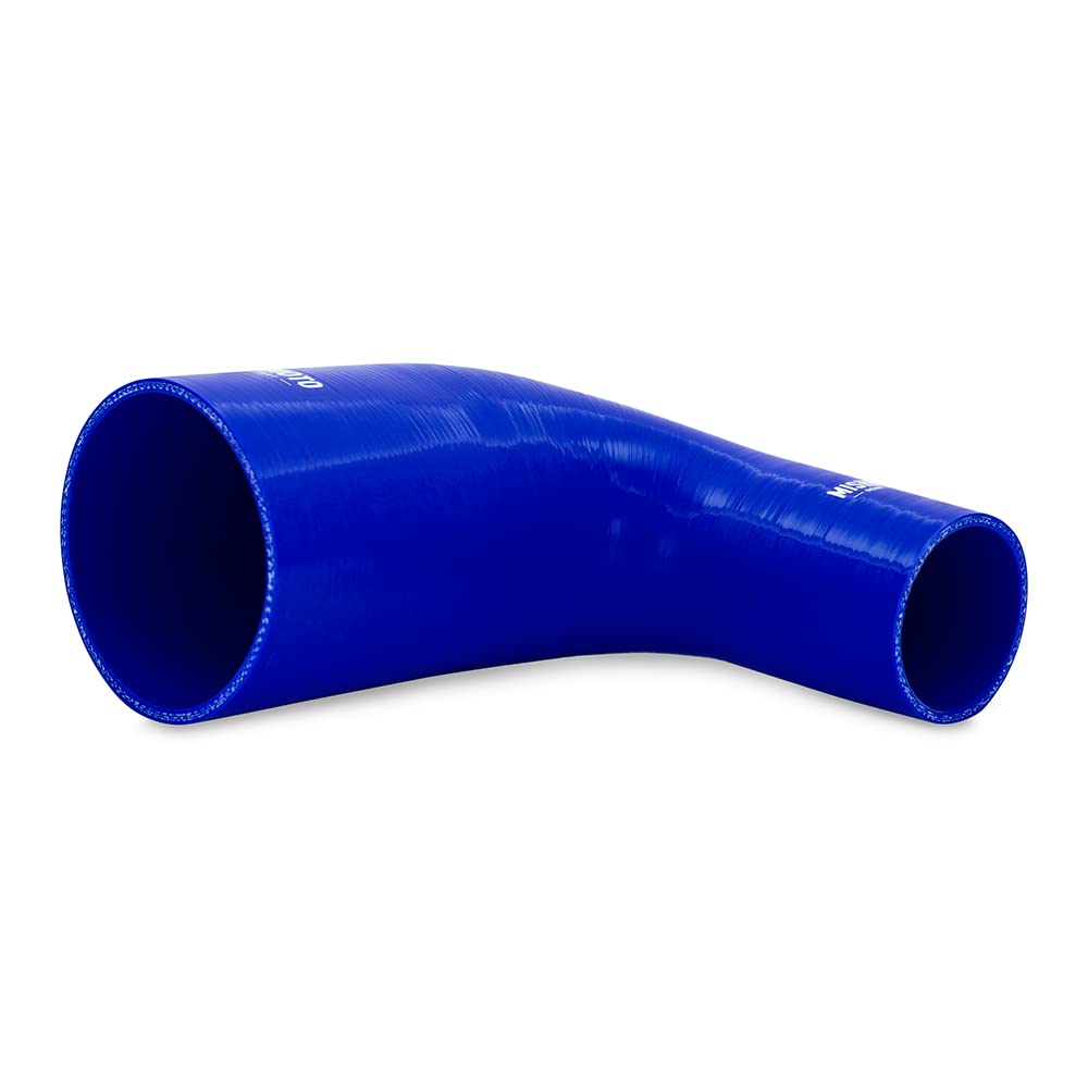 Mishimoto 90-Degree MMCP-R90-2540BL Silicone Transition Coupler, 2.50" to 4.00", Blue