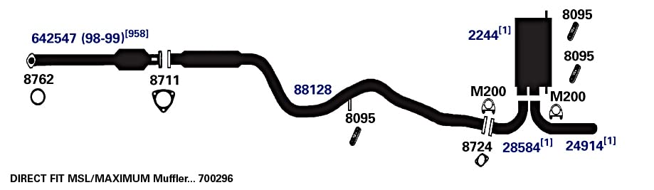 Exhaust Pipe AP Exhaust Products 24914