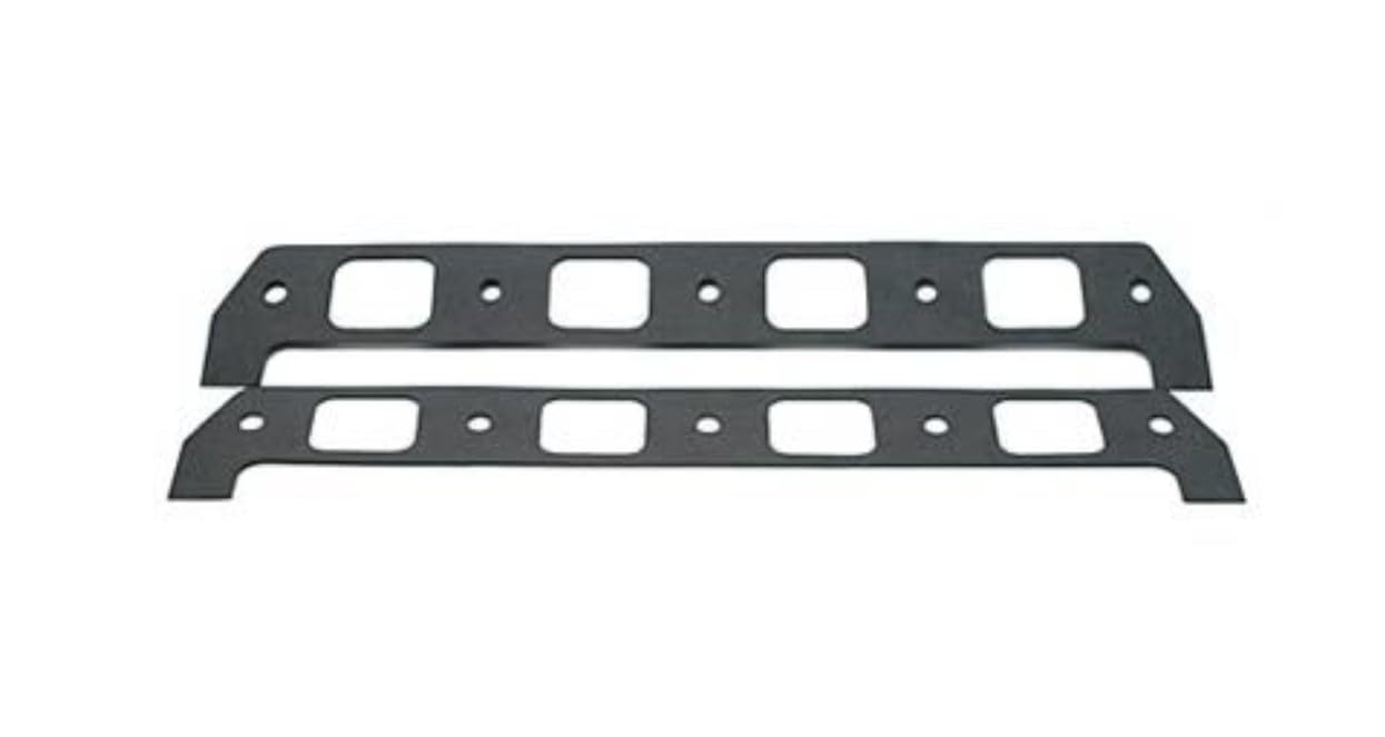 Intake Manifold Gasket SCE, 0.062 in Thick, 2 x 2.2 in Rectangle Port, Laminate, Arias Hemi, Compatible with Big Block Chevy, Pair