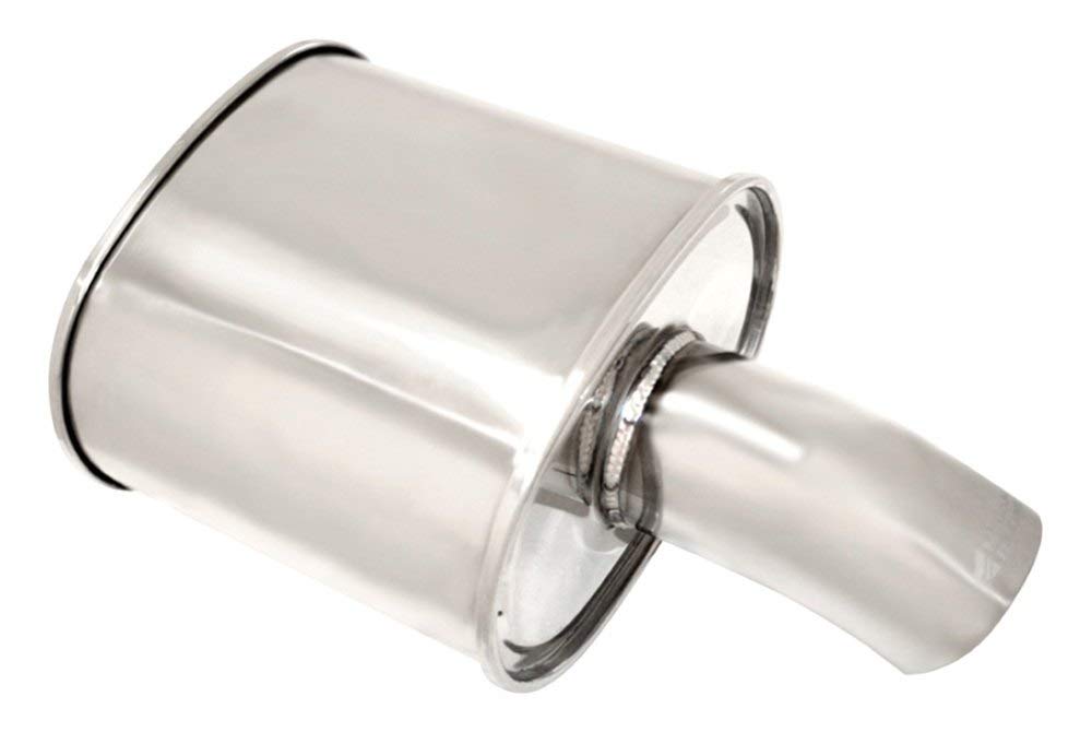Megan Racing 2.5" Inlet MR-MU-MFG 3.5" SINGLE Curved Stainless Steel Tip