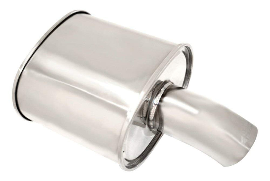 Megan Racing 2.5" Inlet MR-MU-MFG 3.5" SINGLE Curved Stainless Steel Tip