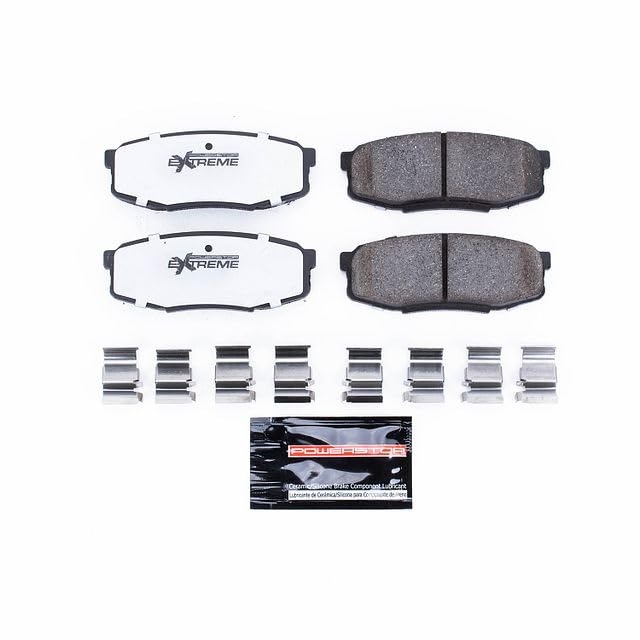 Power Stop Z36-1304 Rear Carbon-Fiber Ceramic Brake Pads Truck and Tow For Lexus LX570, Lexus LX570, Toyota Land Cruiser, Toyota Land Cruiser, Toyota Sequoia, Toyota Tundra [Model Specific]