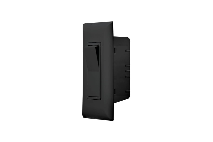 Self Contained RV Designer S845, Contemporary Cover Plate, Black, AC Electrical