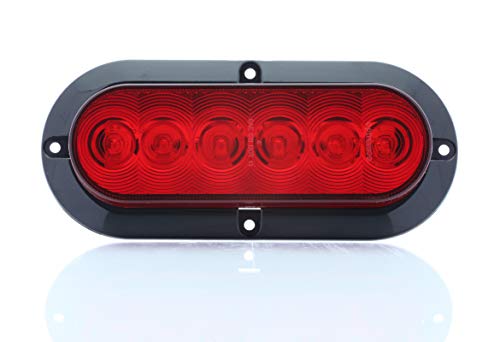 6" Oval Optronics STL73RBP Sealed LED Stop/Turn/Tail Light, Red