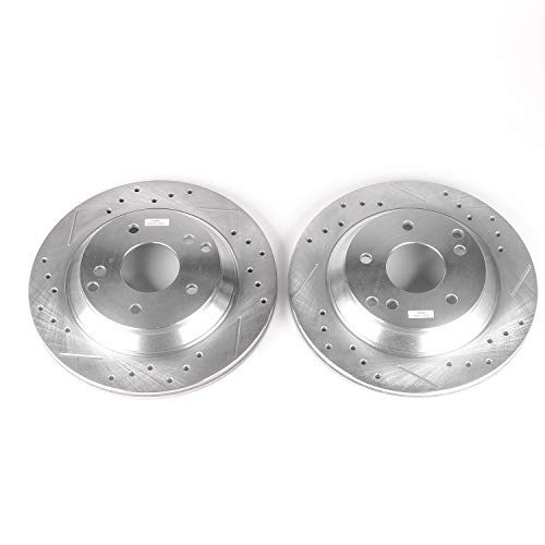 Power Stop Rear AR8241XPR Drilled & Slotted Rotor Pair For Chevrolet Corvette 1988-1996 [Model Specific]