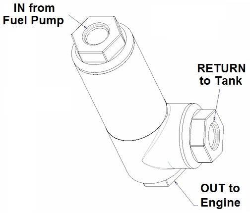 EFI Holley Filter/Reg Ay (8 An, 175 Gph)