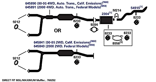 Exhaust Bracket AP Exhaust Products 8056