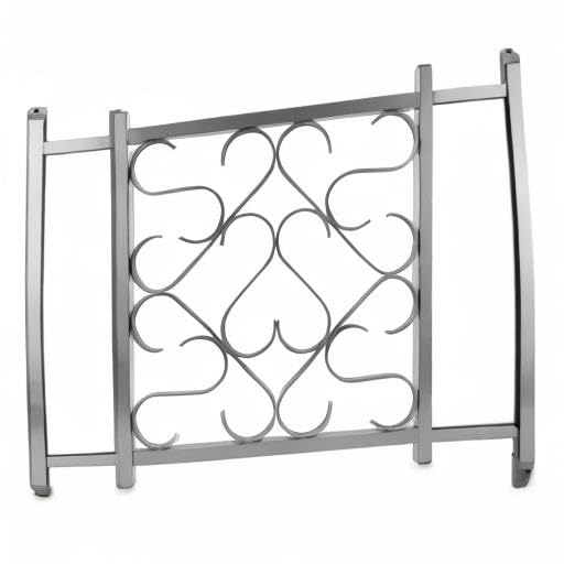 Camco RV Screen Door Grille Deluxe Aluminum | Adds a Sturdy Feel to The Door RV | Adjusts from 20-inches to 32-inches Wide | (43991)
