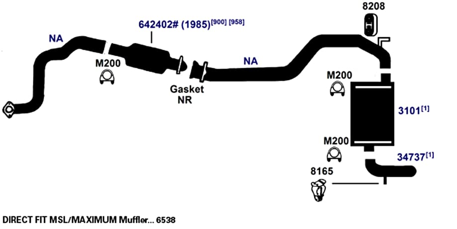 Exhaust Tail Pipe AP Exhaust Products 34737