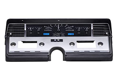 Dakota Digital VHX Analog Gauge System VHX-66L-K-B Compatible with 1966-69 Lincoln Continental Black Alloy Blue Backlighting