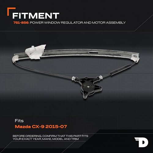 Dorman Front Passenger Side 751-856 Power Window Regulator and Motor Assembly Compatible with Select Mazda Models