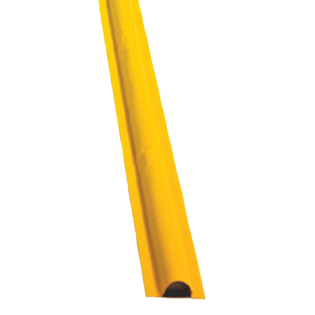 Justrite Fuel Spill Containment Curbs Make-A-Berm™ 15' Long x 2" High Straight Section, Custom Chemical Spill Containment Berm System, Yellow PVC Coated Fabric, Made in The USA, 28466