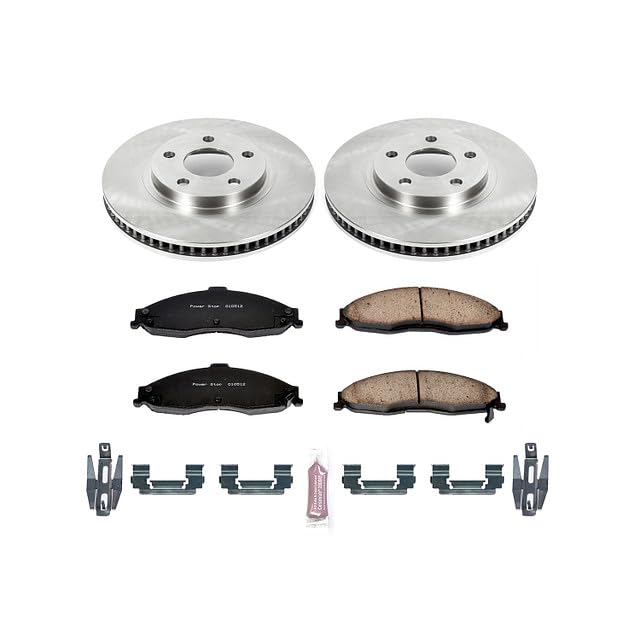 POWERSTOP Autospecialty KOE1547 Front Replacement Brake Kit-OE Brake Rotors & Ceramic Brake Pads For Chevrolet Camaro 1998-2002, Pontiac Firebird 1998-2002 [Model Specific]