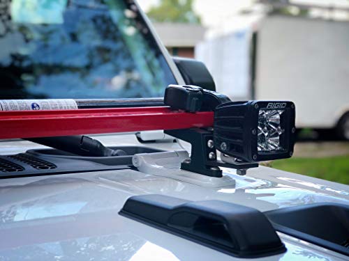 Hood Mount Hi-Lift Jack Light Bracket (Set) HM-LBRK