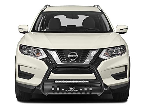 Bull Bar Black Horse Beacon Skid Plate Compatible with 2014-2020 Nissan Rogue-BE-A1702B