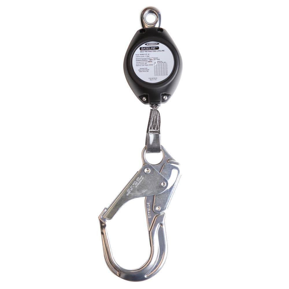 7 Ft. Werner Baseline Web Self-Retracting Lifeline W/ Aluminum Rebar