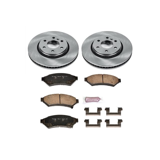 Power Stop KOE4602 Front Replacement Brake Kit-OE Brake Rotors & Ceramic Brake Pads For Buick Terraza, Chevrolet Uplander, Pontiac Montana, Saturn Relay [Model Specific]
