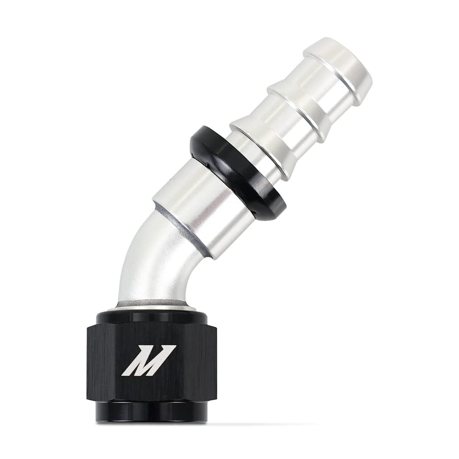 45-Degree Mishimoto Push-Lock Fitting, 10AN