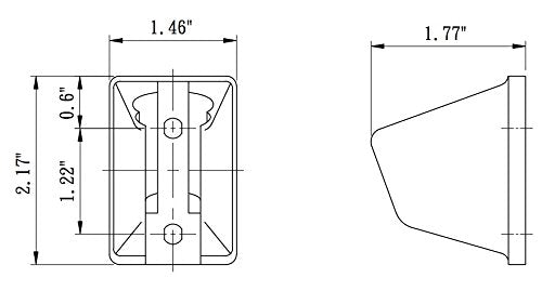 Dura Faucet RV Handheld Shower Wand Bracket Holder DF-SA156-CP - Mounting Screws Included (Chrome)