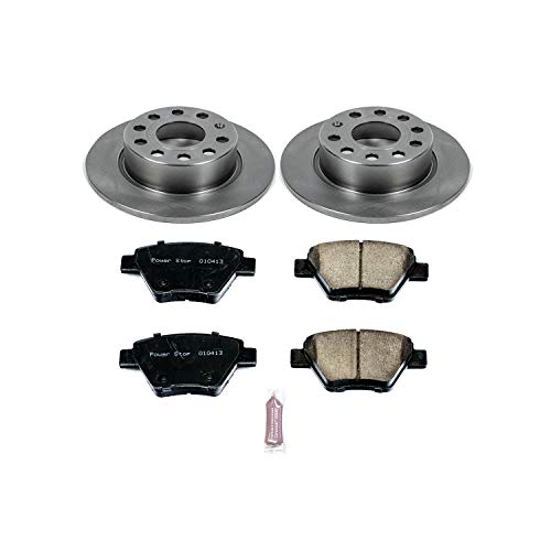 Power Stop KOE6577 Rear Replacement Brake Kit-OE Brake Rotors & Ceramic Brake Pads Autospecialty