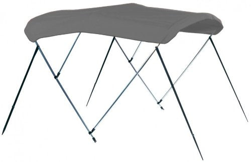 Bimini Top Fabric & Matching Boot Carver 3 Bow Sunbrella - Cadet Grey - For 6'L X 54'H X 79" To 84"W Frame 404A10