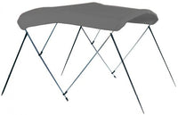 Bimini Top Fabric & Matching Boot Carver 3 Bow Sunbrella - Cadet Grey - For 6'L X 54'H X 79" To 84"W Frame 404A10