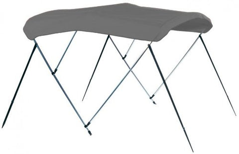 Bimini Top Fabric & Matching Boot Carver 3 Bow Sunbrella - Cadet Grey - For 6'L X 54'H X 79" To 84"W Frame 404A10
