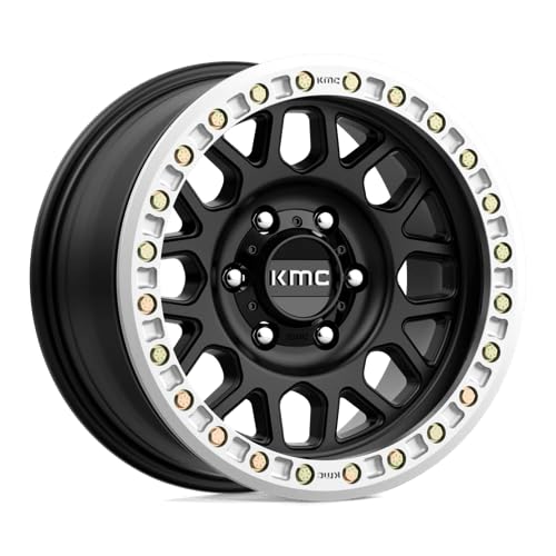 Satin Black KMC GRENADE DESERT Wheel (0 x 0. inches /6 x 165 mm, 0 mm Offset)