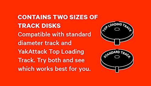 YakAttack DoubleHeader with Paddle Holders Dual RotoGrip | Offset Kayak Paddle Holder | Multi-Accessory Track Mount | Includes SnapNStrap Tethers | Compatible with GearTrac & Most Kayak Tracks
