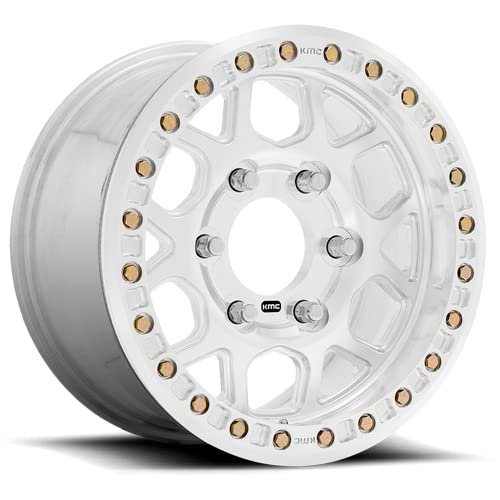 KMC Wheels KM444 RAW MACHINED BEADLOCK Wheel with Aluminum (17 x 9. inches /6 x 139 mm, 0 mm Offset)
