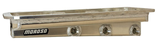 Moroso Aluminum Drag Race Oil Pan 20048, Fits BAE/KB/426 Hemi Engines, Dry Sump w/ 3 Pick ups