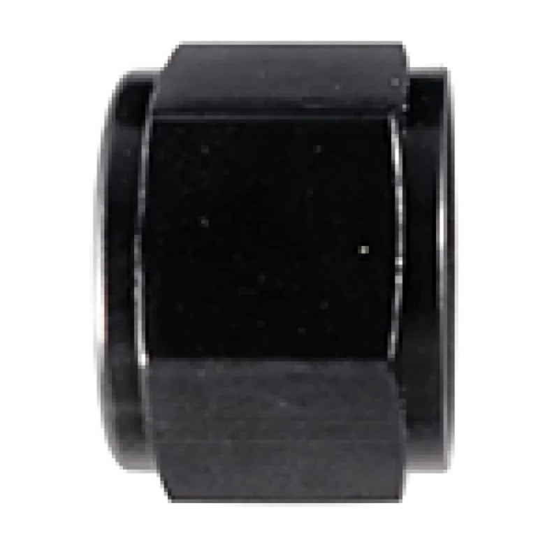 Black -3AN Aluminum Flare Cap Fragola