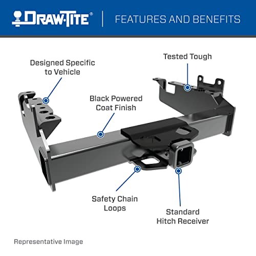 Class V Heavy Duty Draw-Tite Hitch with 2-1/2" Square Receiver Tube Opening
