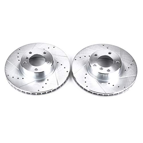 Power Stop Front EBR661XPR Drilled & Slotted Rotor Pair For BMW 530i 2001-2003 BMW 540i 2000-2003/BMW 530i 2001-2003 BMW 540i 2000-2003 [Vehicle Specific]