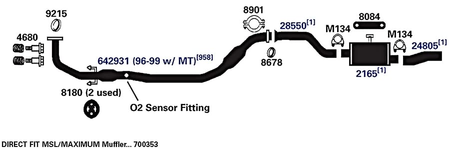 Exhaust AP Products Muffler 2165