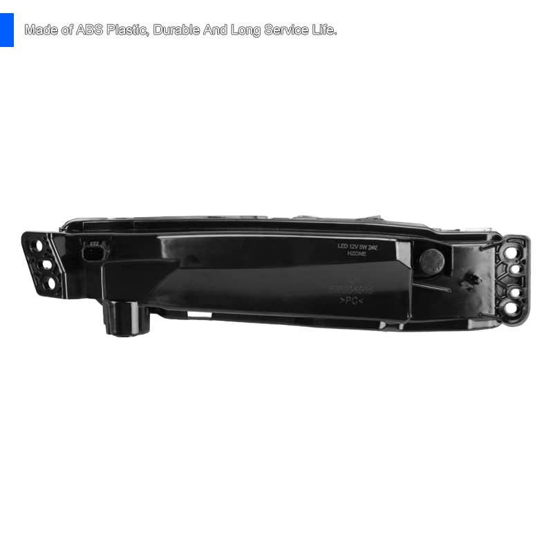 LED Driving Fog Lights + Switch SPEC-D TUNING Compatible with 2018-2020 Honda Accord Sedan 4Dr, L+R Pair Assembly
